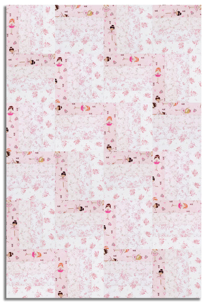 Matt's Timeless Treasures Pre-Cut 24 Block Rail Fence Quilt Kit - Tiny Dancer