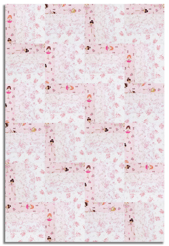 Matt's Timeless Treasures Pre-Cut 24 Block Rail Fence Quilt Kit - Tiny Dancer