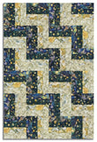 Matt's Timeless Treasures Pre-Cut 24 Block Rail Fence Quilt Kit - Lumiere