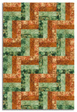 Northcott Pre-Cut 24 Block Rail Fence Quilt Kit - Autumn Breeze