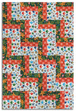 Matt's Free Spirit Pre-Cut 24 Block Rail Fence Quilt Kit - Snow Day