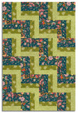 Matt's Moda Pre-cut 24 Block Rail Fence Quilt Kit - Sitara