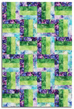 Northcott Pre-Cut 24 Block Rail Fence Quilt Kit - Infatuation