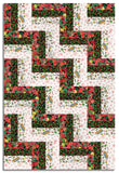 Matt's Windham Pre-Cut 24 Block Rail Fence Quilt Kit - Jolly Collage