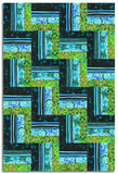 Matt's Free Spirit Pre-Cut 24 Block Rail Fence Quilt Kit - Radiant Grove