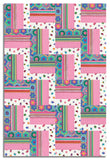 Matt's Northcott Pre-Cut 24 Block Rail Fence Quilt Kit - Topsy Turtles