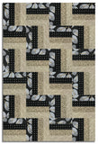 Moda Pre-cut 24 Block Rail Fence Quilt Kit - Mira
