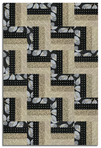 Moda Pre-cut 24 Block Rail Fence Quilt Kit - Mira