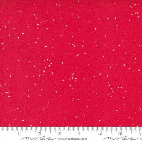 Moda Merry Little Christmas 55245 12 Red Snow Fall 1.75 YARDS