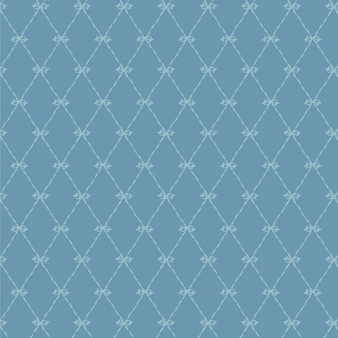Poppie Cotton Stolen Moments SM25320 Ribbons Bleu By The Yard