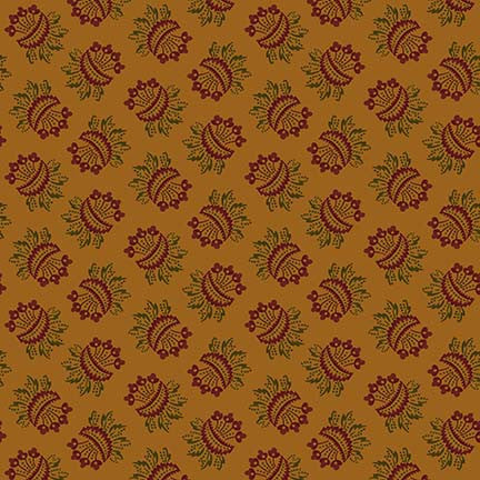 Henry Glass & Co. Right As Rain 9841 404 Gold Swagged Bouquets By The Yard