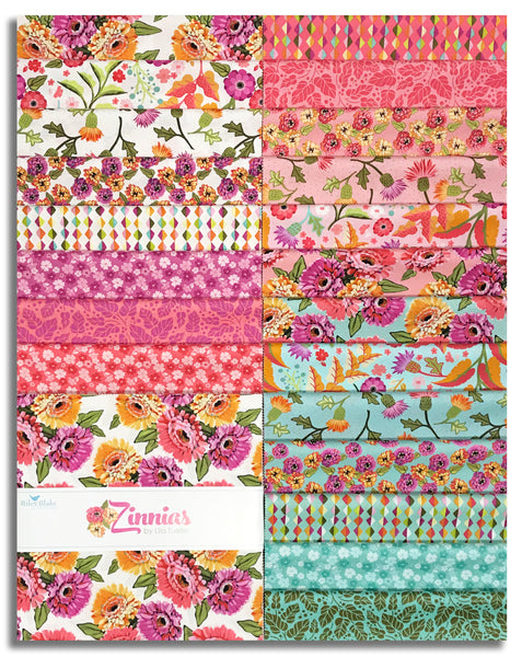 Riley Blake Pre-Cut 42 Piece 10" Stacker Layer Cake Squares 16690 42 - Zinnias