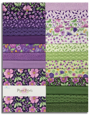Riley Blake Pre-Cut 42 Piece 10" Stacker Layer Cake Squares 15640 42 - Plum Petals
