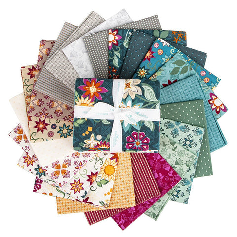 Riley Blake Pre-Cut 21 Piece Fat Quarter FQ 18250 21 - Where The Wildflowers Are