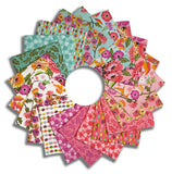 Riley Blake Pre-Cut 21 Piece Fat Quarters FQ 16690 21 - Zinnias