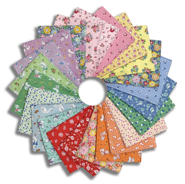 Riley Blake Pre-Cut 23 Piece Fat Quarter FQ 18240 23 - Traditional 30's