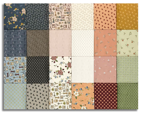 Riley Blake Pre-Cut 24 Piece Fat Quarter FQ 18160 24 - Charmed & Treasured