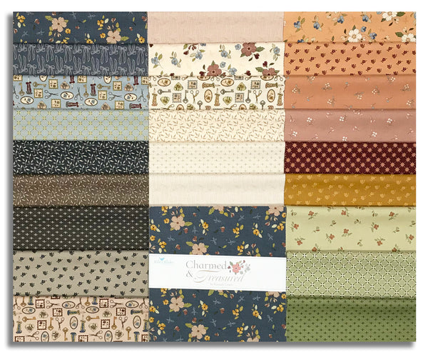 Riley Blake Pre-Cut 42 Piece 10" Stacker Layer Cake Squares 18160 42 - Charmed & Treasured