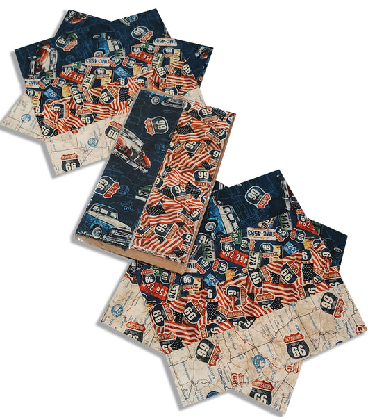 Matt's Mystery Bundles - Sample Scrap Kit - Historic Route 66  - Assorted Remnants