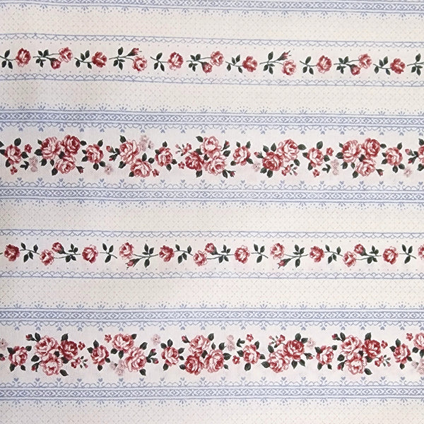 Blank Quilting Emily Roses 4501 040 White Floral Lace Stripe By The Yard