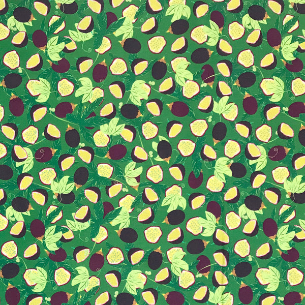 Blank Quilting Garden Passion 4501 846 Green Passionfruits By The Yard