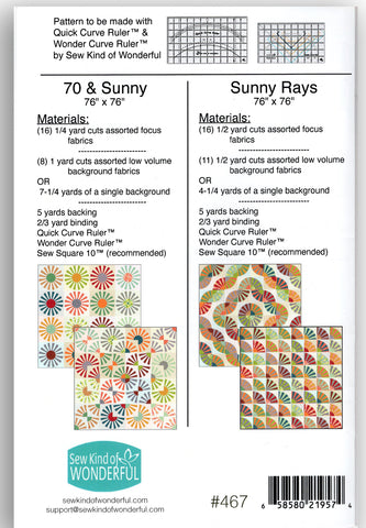 70 & SUNNY/SUNNY DAYS - Coudre un peu merveilleux - Modèle #467
