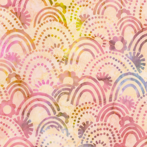 Kaufman Artisan Batiks – Retro-Regenbogen 22398 362 Eispfirsich, Meterware