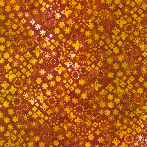 Kaufman Artisan Batiks – Retro Rainbow 22403 322 Orange Spice, Meterware