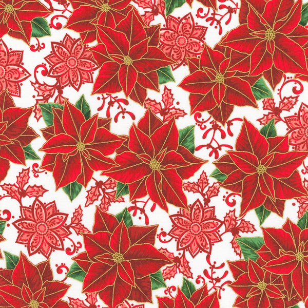 Kaufman Holiday Flourish: Festive Finery - Holiday Colorstory 22288 478 Candy Cane By The Yard