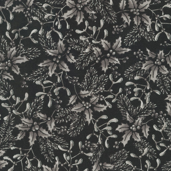 Kaufman Holiday Flourish: Festive Finery - Taupe Colorstory 22290 181 Onyx By The Yard