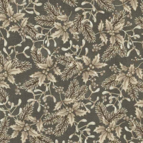 Kaufman Holiday Flourish: Festive Finery - Taupe Colorstory 22290 442 Suede By The Yard
