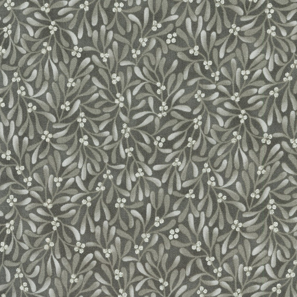 Kaufman Holiday Flourish: Festive Finery - Taupe Colorstory 22293 305 Graphite By The Yard