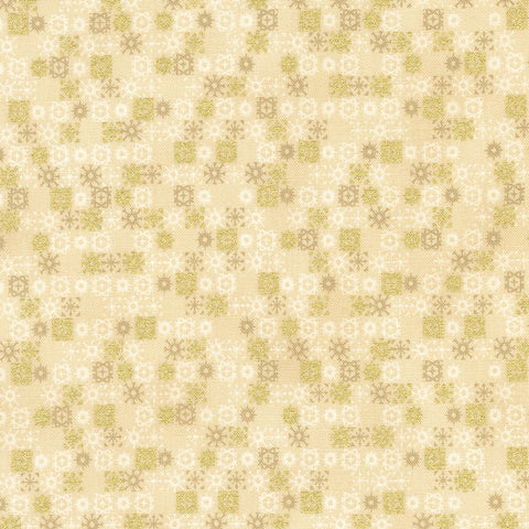 Kaufman Metallic - Traditional Trimmings 22351 84 Cream By The Yard