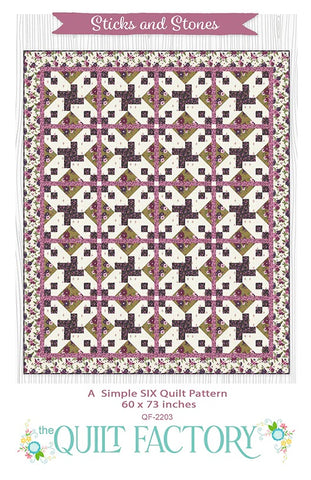 STICKS & STONES - The Quilt Factory Pattern QF-2203 DIGITAL DOWNLOAD
