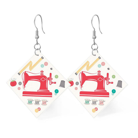 Riley Blake Leather Earrings - STLR-37626 - MY HAPPY PLACE