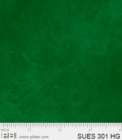 P&B Textiles Little Darlings Christmas/Suede Medley 301 HG Blender Green By The Yard