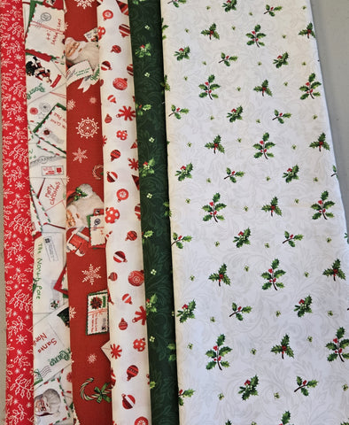 Matt's Mystery Bundles -  5.22 yards - Santa Letters - Remnants