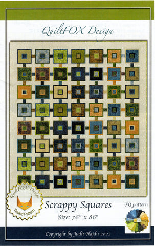 Quadrados fragmentados - padrão de colcha de design quiltfox