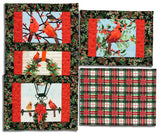 Andover Snowbirds 1507 N Linen Snowbirds 24" PANEL By The PANEL (Not Strictly By The Yard)