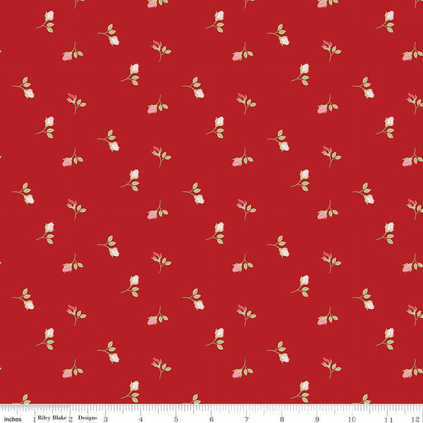 Riley Blake Sew In Love C16902 Red Rosebuds By The Yard