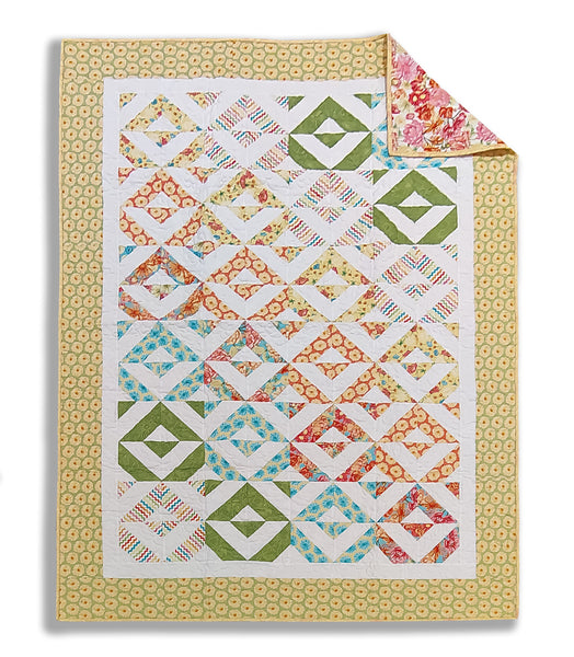 Simplicity Quilt 52 x 70" Fully Finished Sample Quilt - Spring Dreams