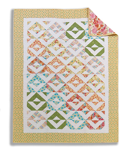 Simplicity Quilt 52 x 70" Fully Finished Sample Quilt - Spring Dreams