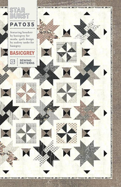 STAR BURST - BASICGREY Quilt Pattern 035 DIGITAL DOWNLOAD – Jordan Fabrics