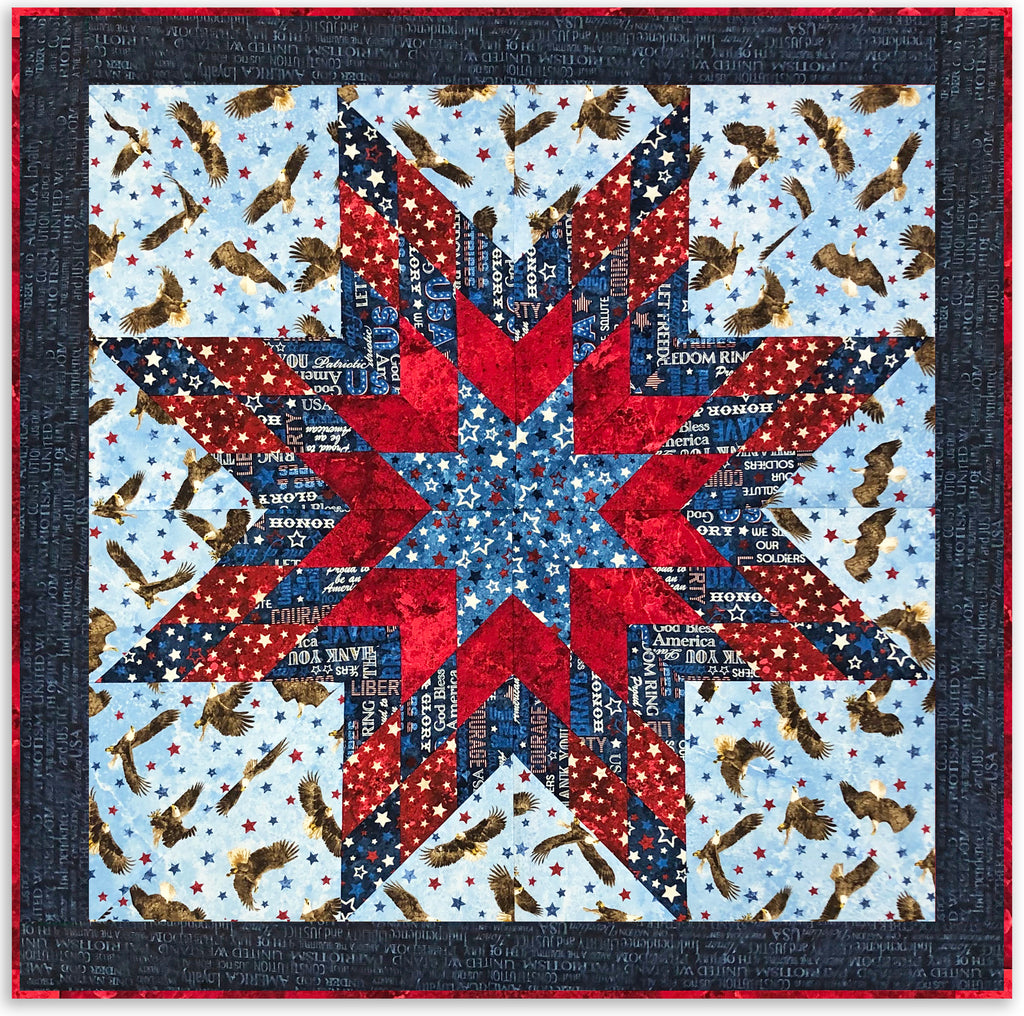 Northcott Lone Star Wall Hanging Kit Includes PreCut Strips Stars