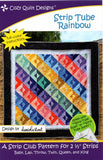 STRIP TUBE RAINBOW - Cozy Quilt Designs Pattern DIGITAL DOWNLOAD