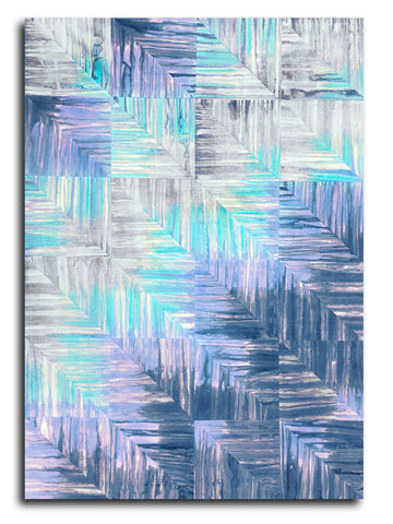 Cutting Corners 35 x 53" Fully Finished Sample Quilt - Bahama Batiks - Surf