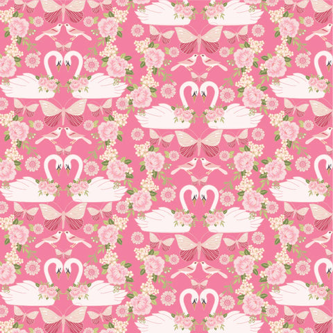 Poppie Cotton Stolen Moments SM25309 Swan Song Rose By The Yard