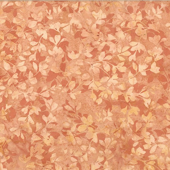 Hoffman Batik T2430 198 Apricot Leaves By The Yard