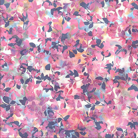 Hoffman Batik T2430 482 Cotton Candy Leaves By The Yard