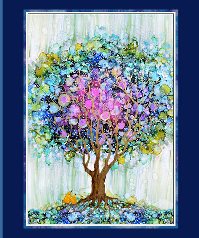 P&B Textiles Tree Of Life 6376 PA Tree Of Life 36" PANEL By The PANEL (Not Strictly By The Yard)
